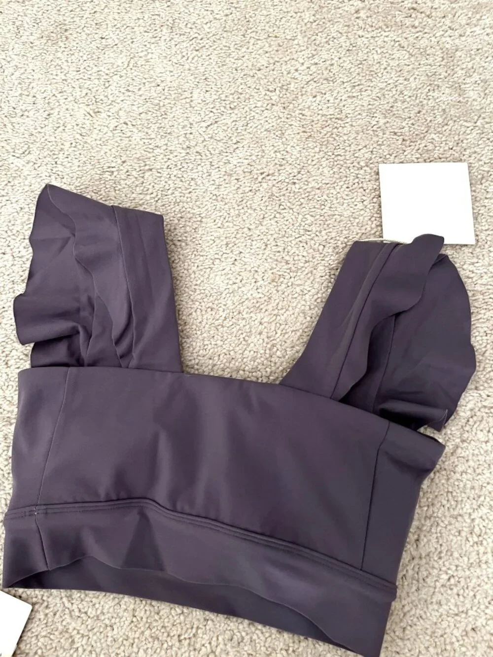 NWT Visual Mood SERENA RUFFLED BIKINI‎ SET - LAVENDER size XS S